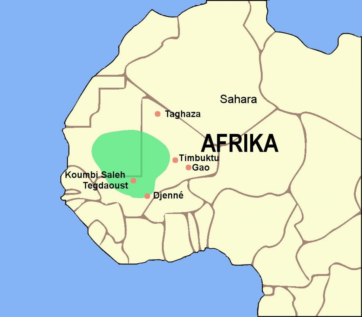 Karta carstva Gana