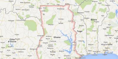 Detaljna karta accra, Gana