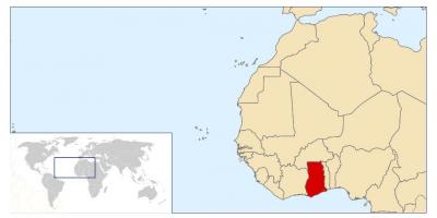 Lokacija Gana na karti svijeta